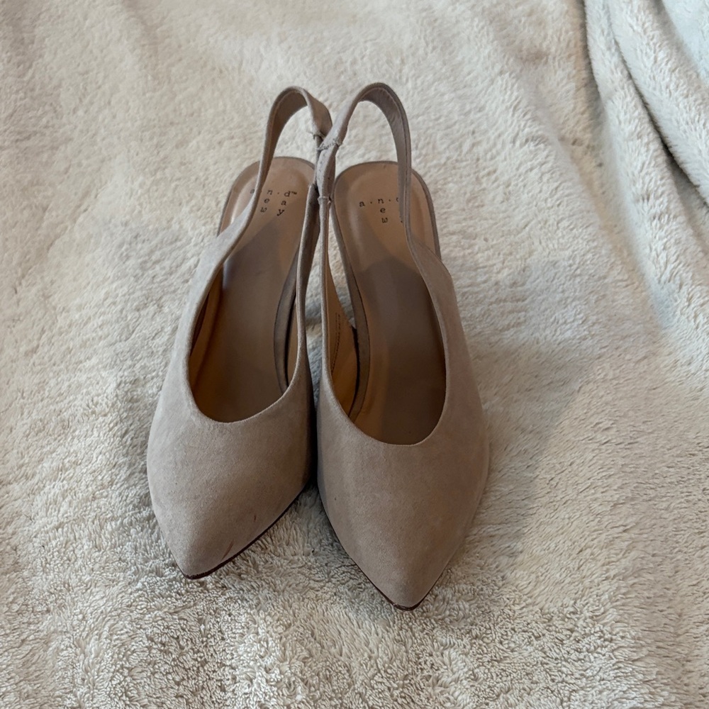 a new day Tan Slingback Heels